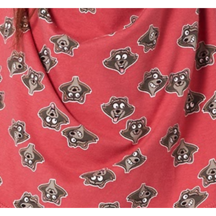 Afbeeldingen van Woody Pyjama Raccoon roze