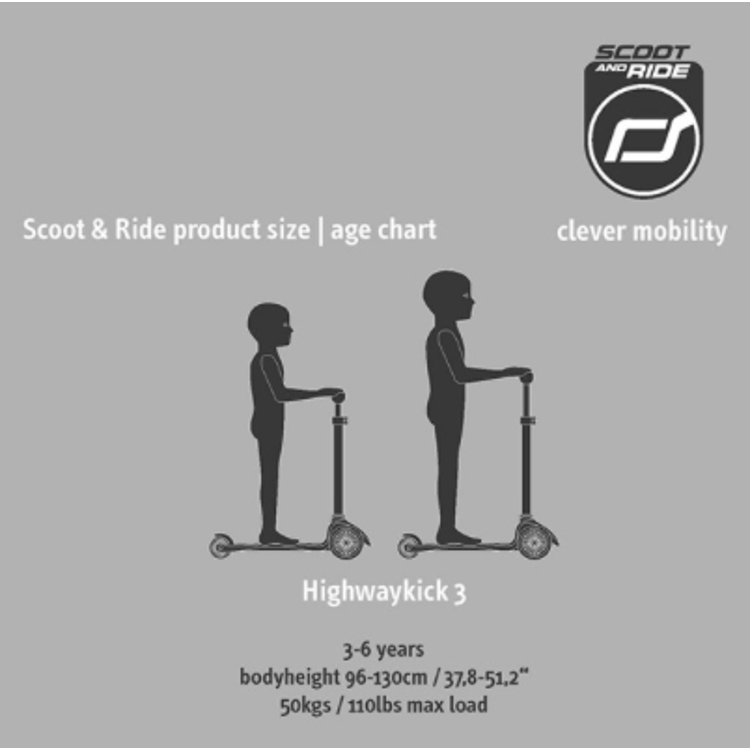 Afbeeldingen van Scoot and Ride Step Highwaykick3 Ash