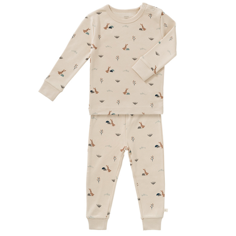 Picture of Fresk 2 delige pyjama Rabbit Sandshell