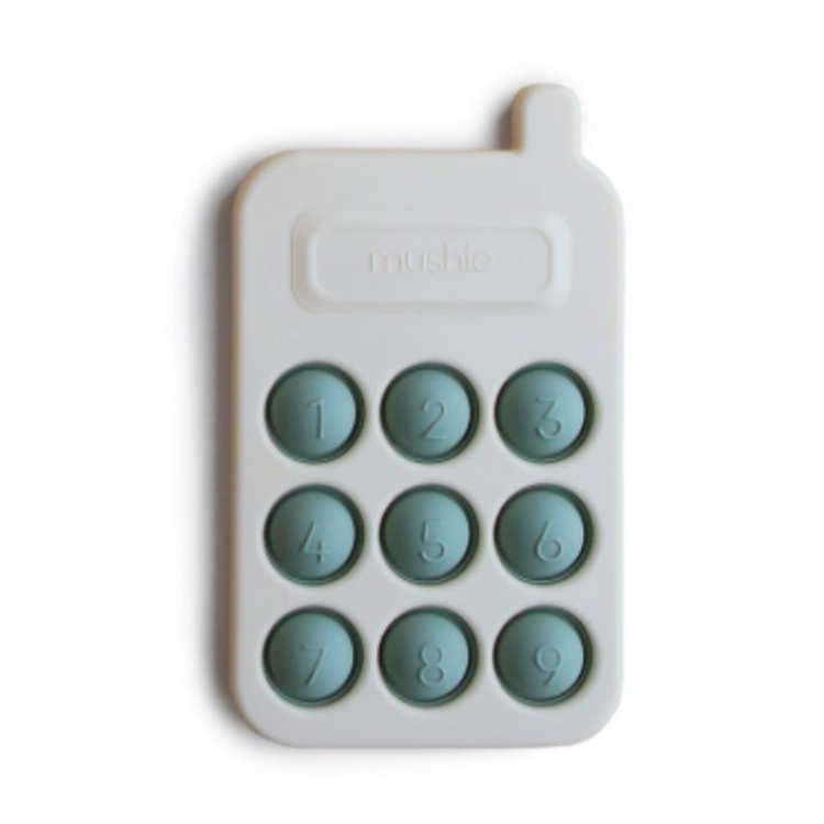 Afbeeldingen van Mushie Press Toy Phone Cambridge blue (green)