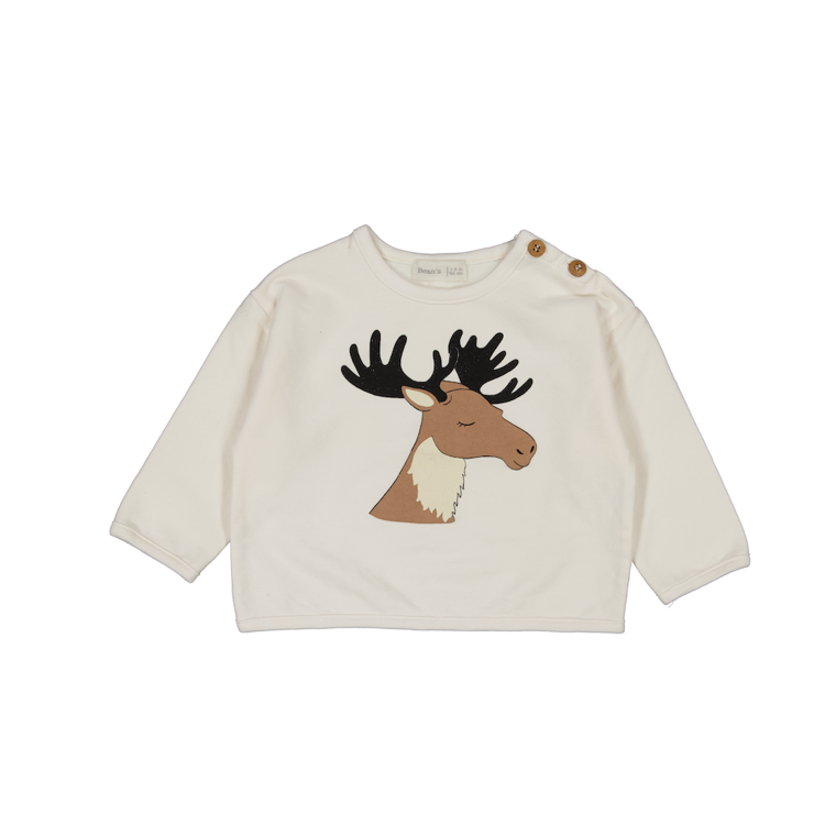 Afbeeldingen van Bean's Sweatshirt moose ecru