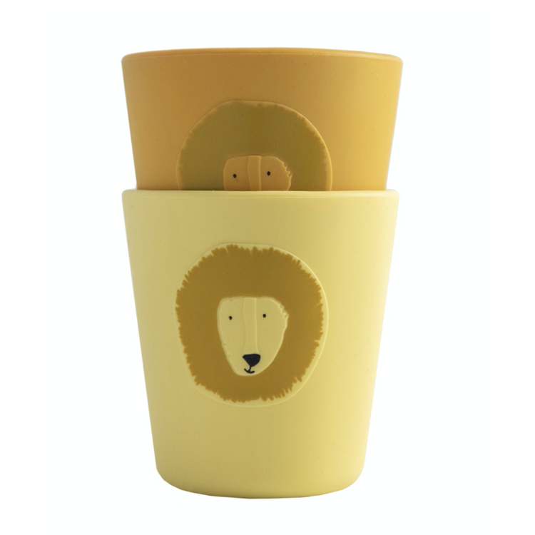 Afbeeldingen van Trixie Set van 2 drinkbekers Lion