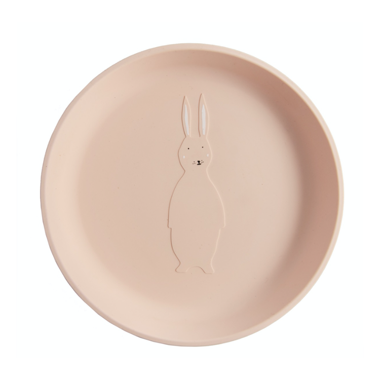 Afbeeldingen van Trixie Siliconen bord Rabbit roze