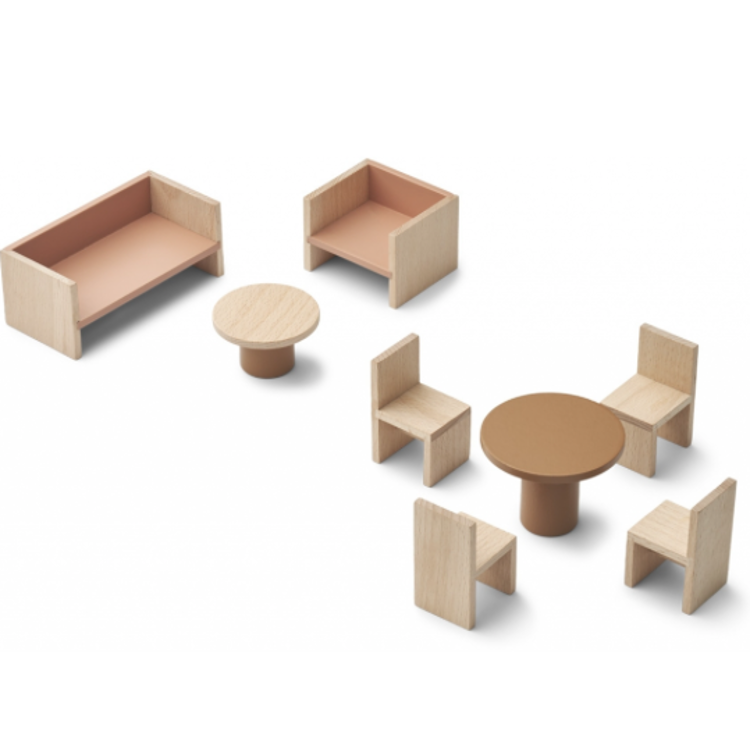 Afbeeldingen van Liewood Set meubels  voor houten speelgoedhuis