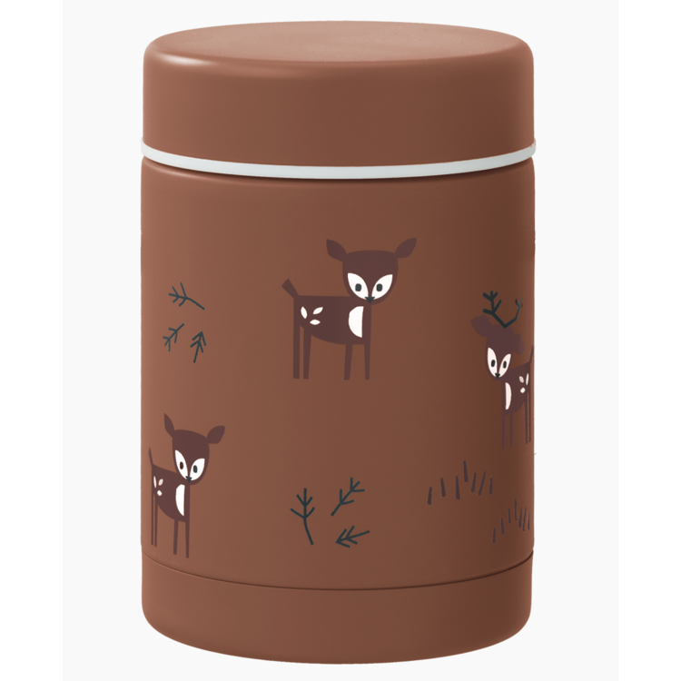 Picture of Fresk Food Jar Deer Amber brown