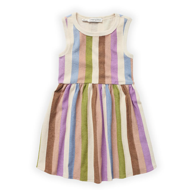 Sproet & Sprout Loose dress sleeveless stripe print 