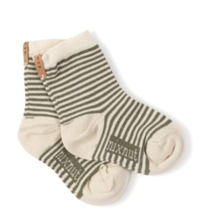 Nixnut Striped socks Khaki