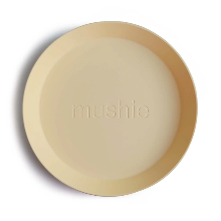Picture of Mushie Set bordjes rond yellow
