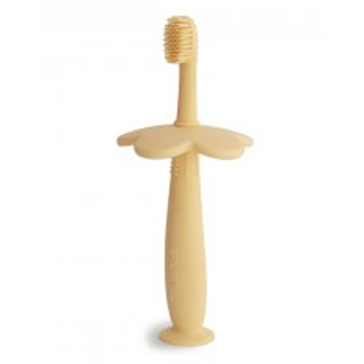 Picture of Mushie Training Toothbrush pale daffodil