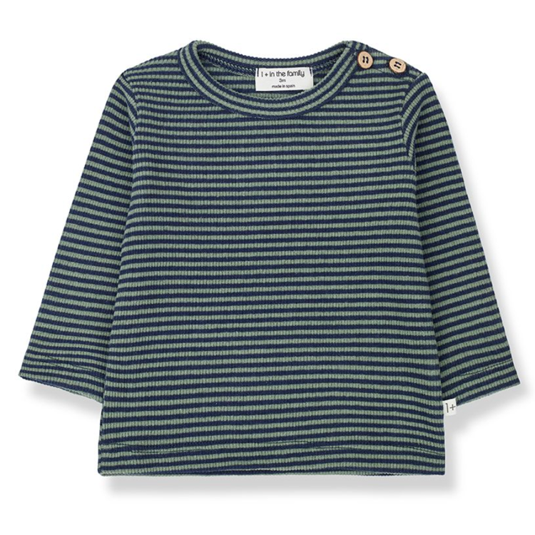Picture of 1+ in the Family T-shirt Lm alpine navy