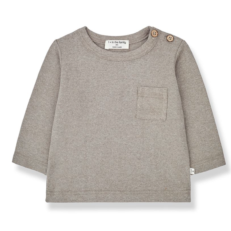 Picture of 1+ in the Family T-shirt Taupe