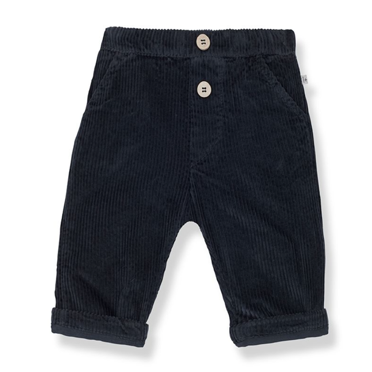 Picture of 1+ in the Family Broek velours navy