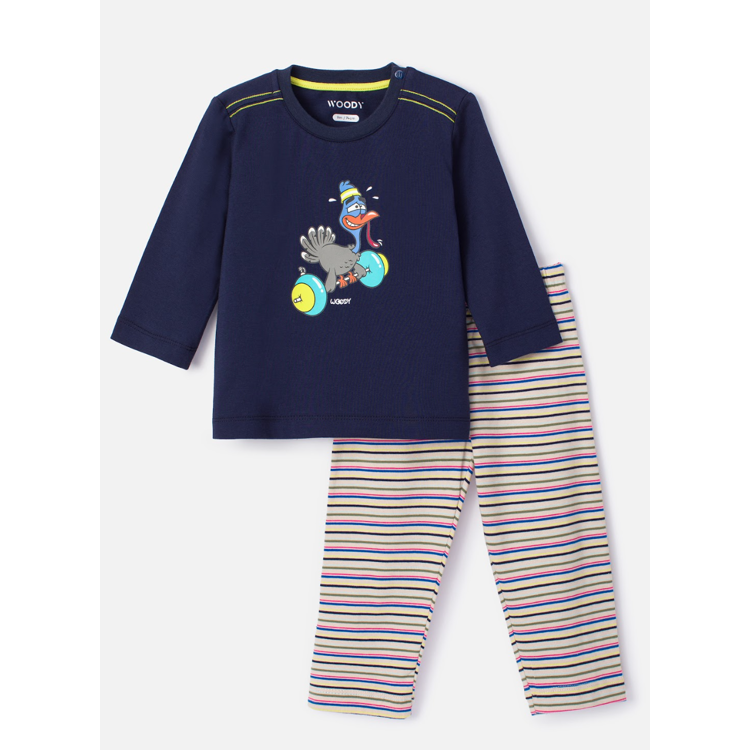 Picture of Woody Pyjama Kalkoen donker blauw (0-18 maand)