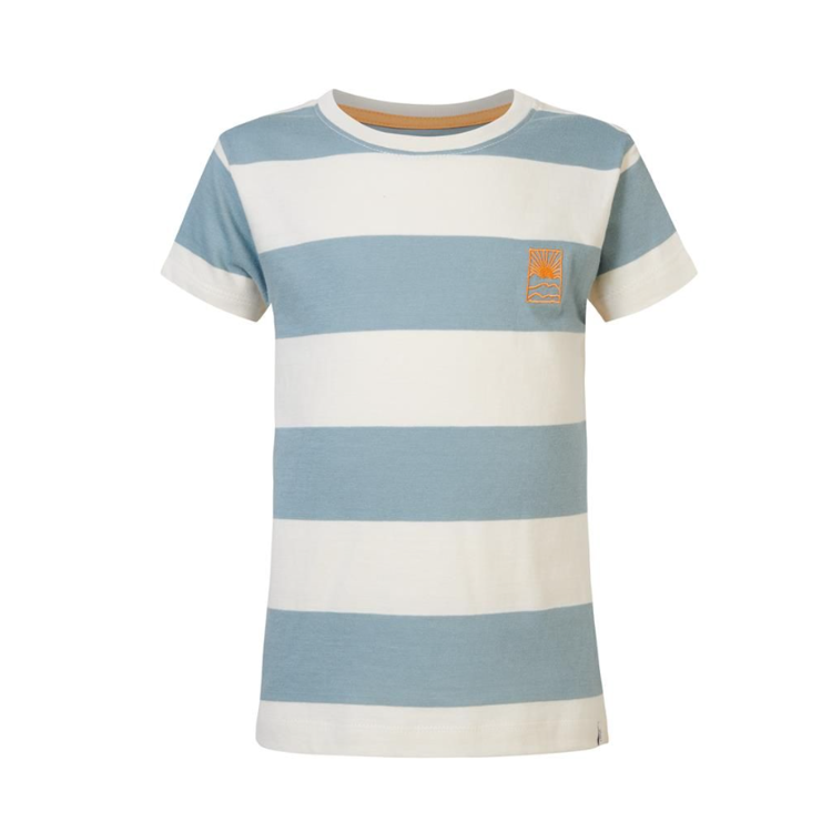 Afbeeldingen van Noppies T-shirt gestreept blauw -wit
